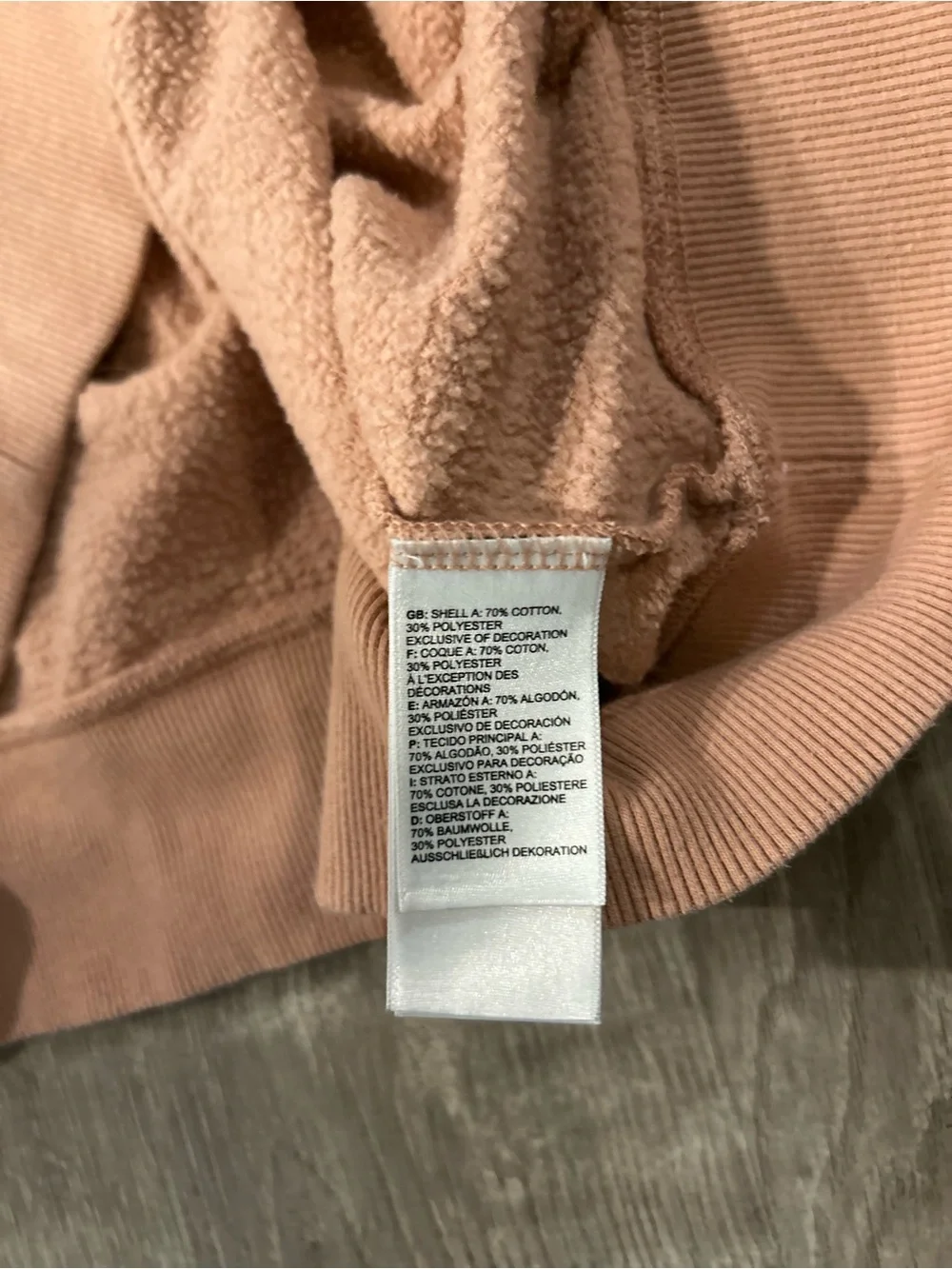 The North Face Men's Pullover Hoodie in Dusty Peach